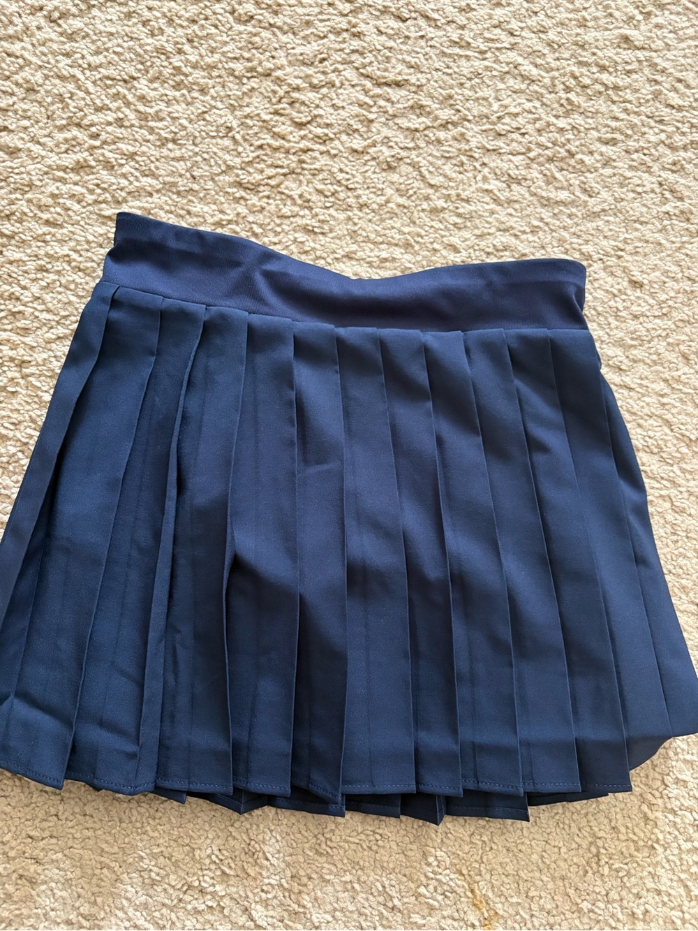 French Toast Navy Pleated Uniform Skirt